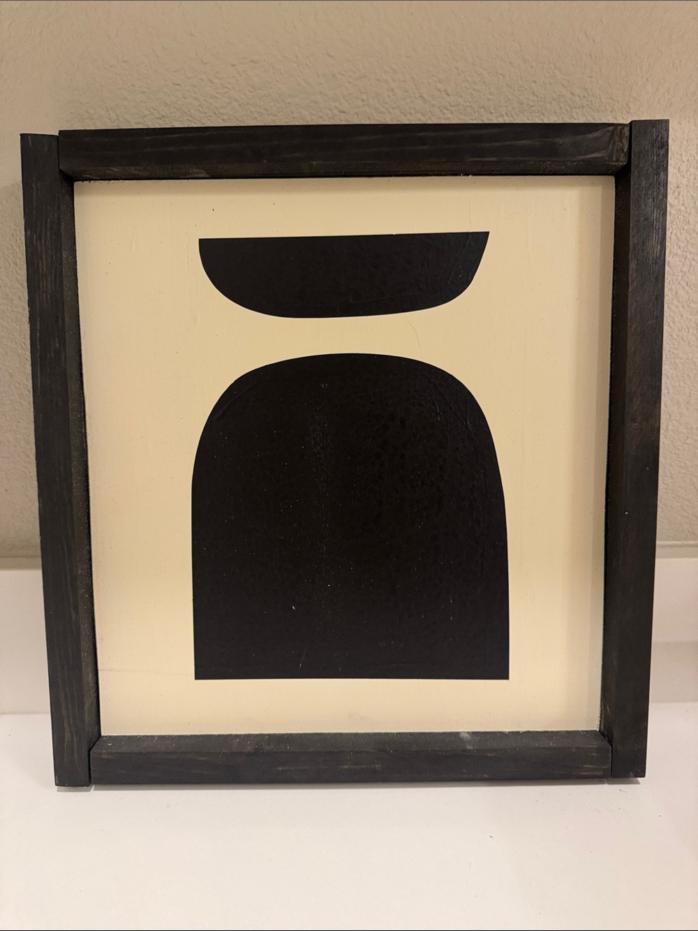 Minimalist Black and Cream Abstract DIY Wall Art